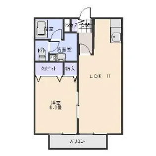 エバーグレースⅡ【2階】の間取り