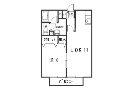 エバーグレースⅡ【2階】の間取り