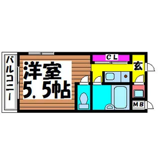 ニュースカイ22マンション【508号室】の間取り