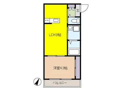 グランメール芦屋南宮町【1階】の間取り
