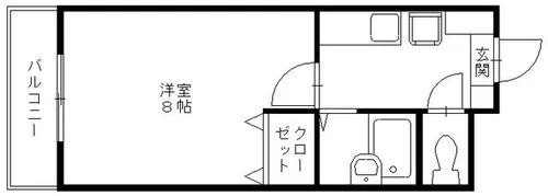 グレイス千早【303号室】の間取り