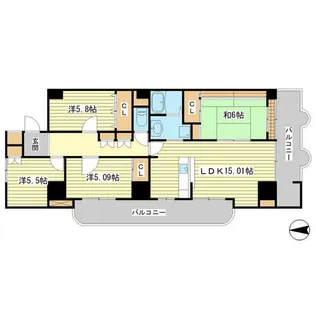 4LDKの間取り画像