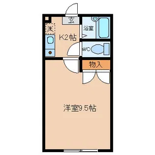 コーポひまわり【205号室】の間取り