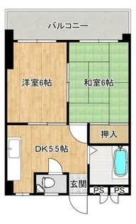コーポ白石【302号室】の間取り