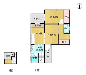 大阪府豊中市庄内西町2丁目【一戸建】の間取り