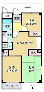 小中ビル【4階】の間取り