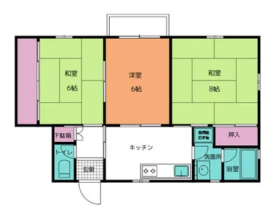 サンシャイン大松【2階】の間取り