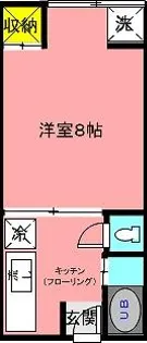 コーポ北吸【1階】の間取り