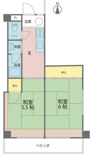 高木ハイツ【401号室】の間取り