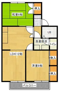 シャルム彦坂【A203号室】の間取り