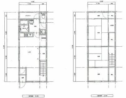 大阪府大阪市西淀川区姫島2丁目【テラスハウス】の間取り