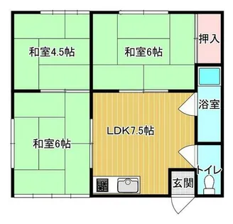 諏訪町アパート【1F号室】の間取り