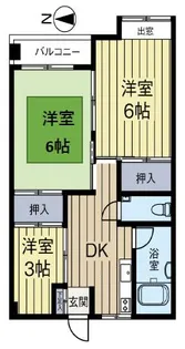 生野コーポ【2階】の間取り