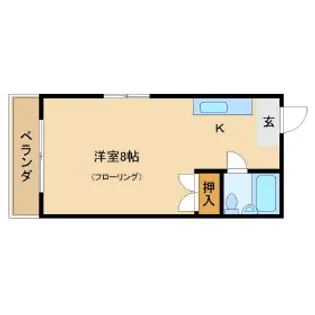 京都府京都市右京区嵯峨天龍寺車道町【マンション】の間取り