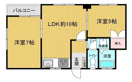 Prime 霧ヶ丘【2階】の間取り