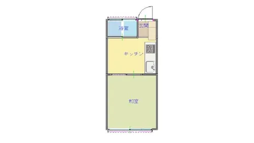 福岡県北九州市小倉北区清水2丁目【アパート】の間取り