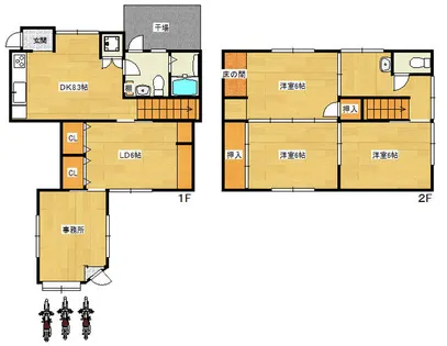 兵庫県神戸市長田区御船通1丁目【一戸建】の間取り
