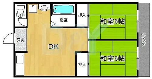 ドリームハイツ【B08号室】の間取り