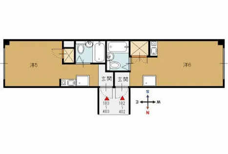 レスペランスⅡ【4階】の間取り