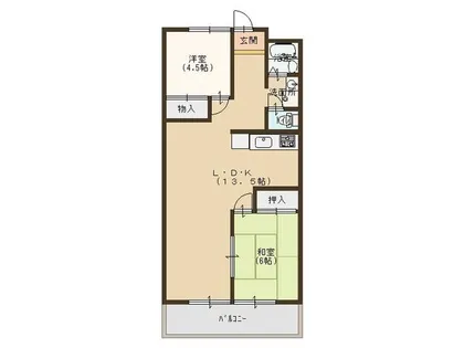 西田ハイツ【1階】の間取り