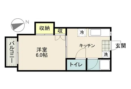 コーポ梶原【202号室】の間取り