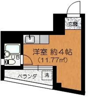 中浜ビル【3階】の間取り