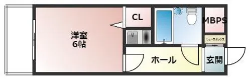 サンシャイン東園田【304号室】の間取り