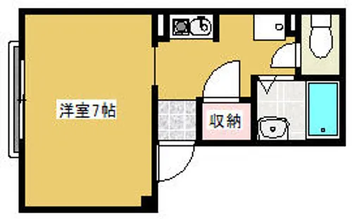 K・メゾンドール辻【2階】の間取り