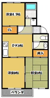 オークサイド【1階】の間取り