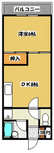 アーバンハイツ京阪大和田【2階】の間取り