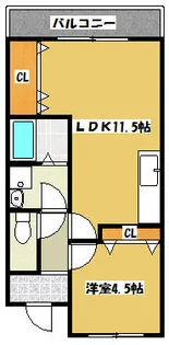 ビーハイヴ【3階】の間取り