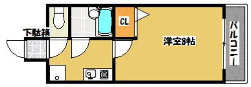 メリックビルⅡ【711号室】の間取り