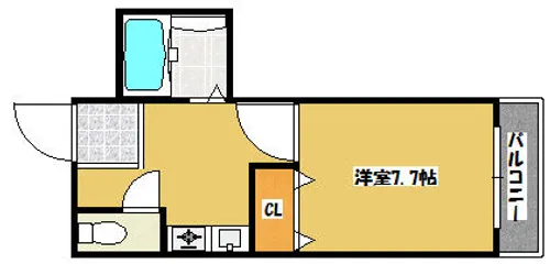 シャルマン大和田PartⅡ【103号室】の間取り