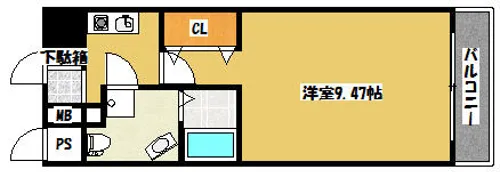 オリエントレジデンス門真【401号室】の間取り