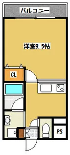 ペイサージュ【205号室】の間取り