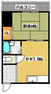 ジュネスシャトー【403号室】の間取り