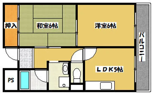 メゾン・ラ・フォーレ【105号室】の間取り