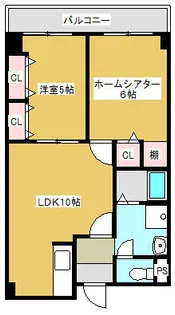 コーポノーブル【605号室】の間取り