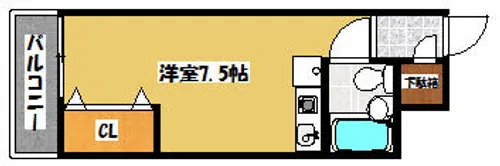 プレアール大和田【405号室】の間取り
