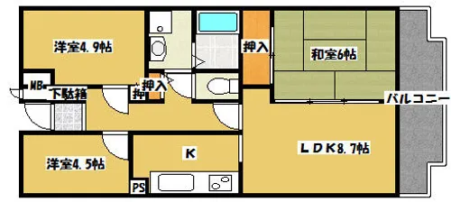 Green Viiia Goryo【1階】の間取り