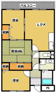ルミネノヴァ菊田【201号室】の間取り