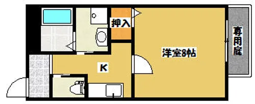 クリアファイン門真【2階】の間取り
