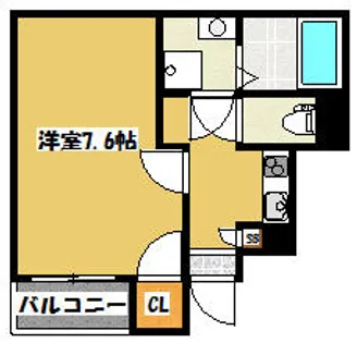 カトル【101号室】の間取り