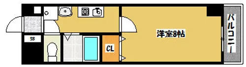 サンライズ大和田【4階】の間取り