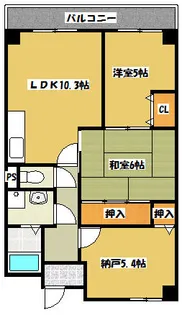 エスペランサ門真南【1階】の間取り