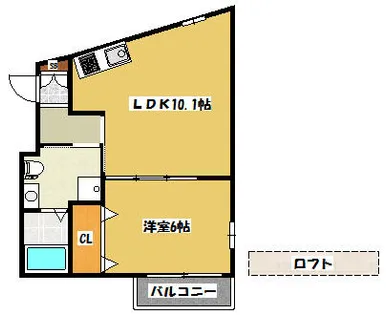 アリーナ大池【2階】の間取り