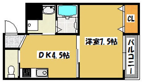 フェアリーアオイ【2階】の間取り