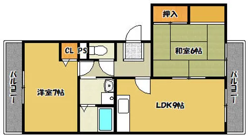 ヴィラヴェールB【205号室】の間取り