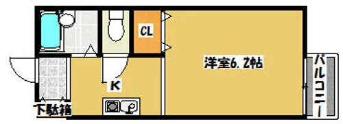ファミーユ宮野【2階】の間取り