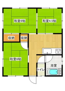 鴨生田アパート【2階】の間取り